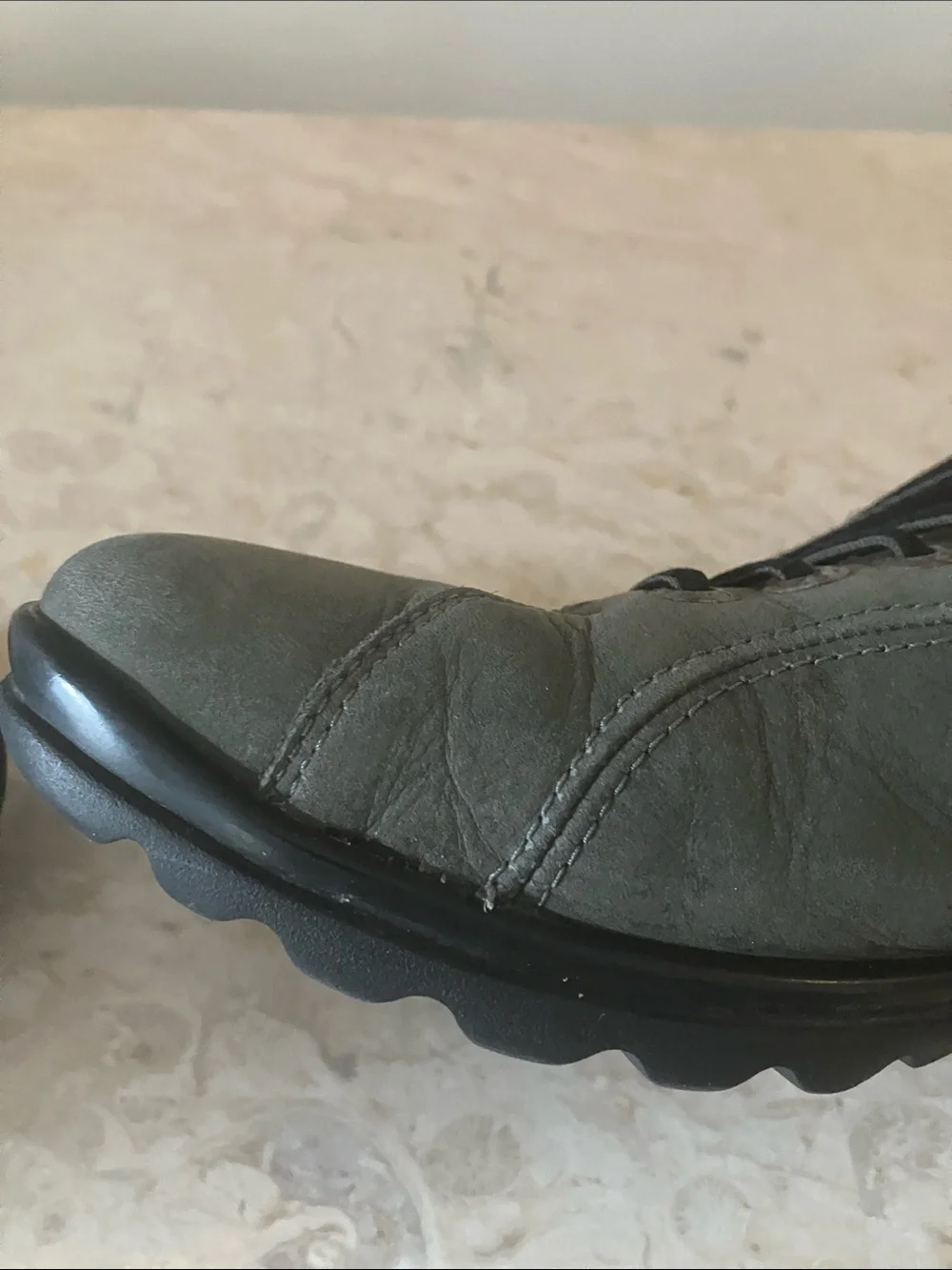 Hartjes XS Nubuck Casual Lace-Up Comfort Shoes in Olive Green - UK 5 / US 7.5-8